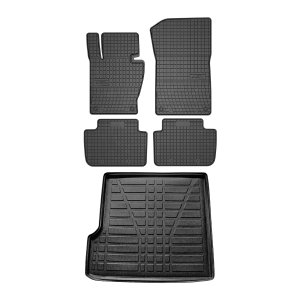BMW X3 Floor-Trunk Mats - Omac - El-Toro & YPS - Black - '03-'10